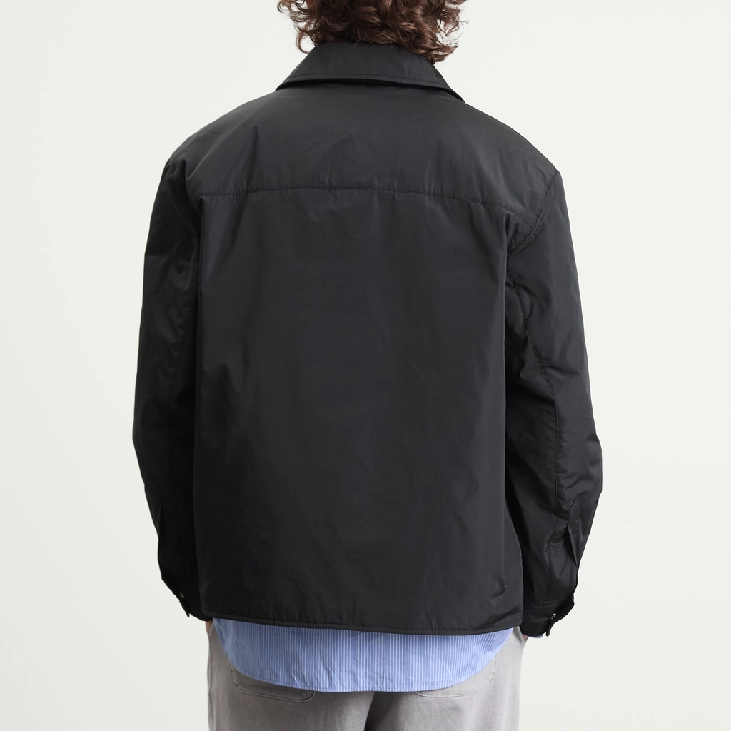 AMI Paris Men's Technical Taffetas Overshirt Noir